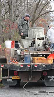 Photo of pressurized cement
