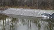 Photo of completed liner