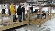 Photo of winter construction
